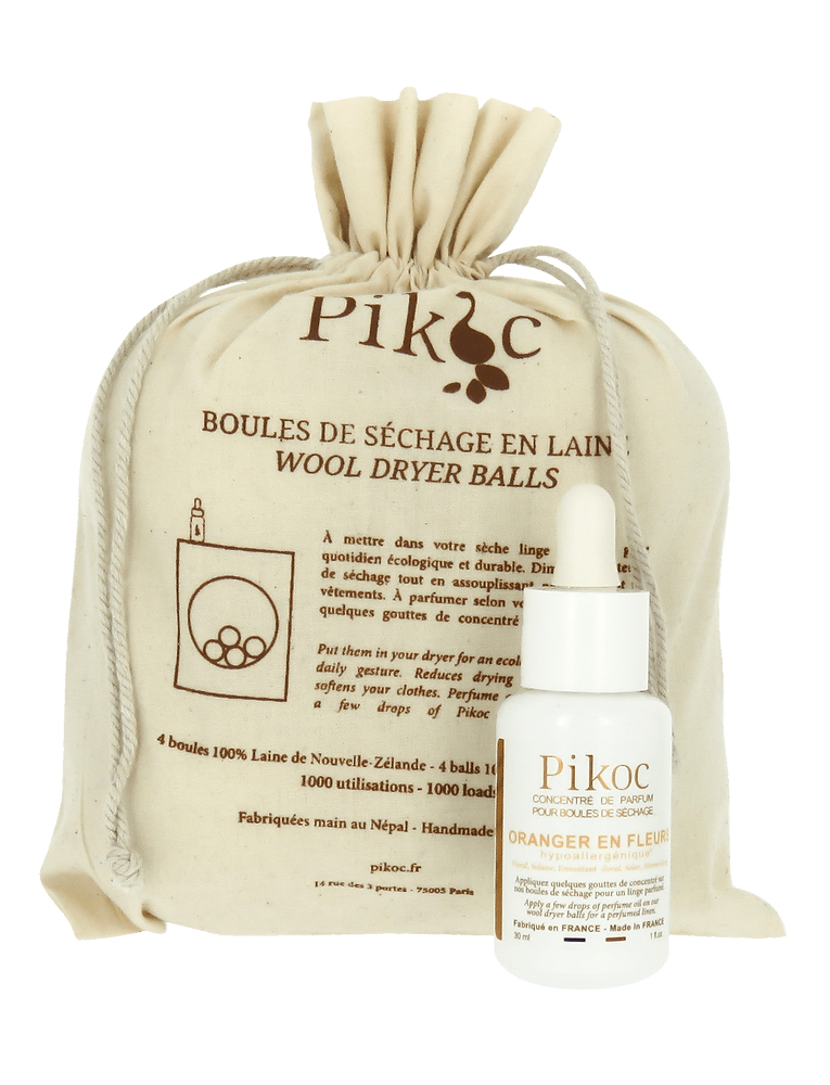 Džiovyklės kamuolių komplektas ORANGER EN FLEURS Pikoc 4vnt + 30ml aromatinis aliejus Džiovyklės kamuolių komplektas ORANGER EN FLEURS Pikoc 4vnt + 30ml aromatinis aliejus