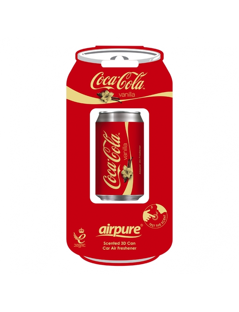 3D oro gaiviklis - skardinė COCA COLA Vanilla Airpure 3D oro gaiviklis - skardinė COCA COLA Vanilla Airpure